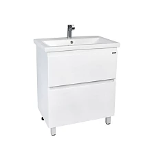 Тумба VIANT "Мальта" 2 ящика белая 425х760х820 под раковину .S-UM-COM80/1-w (COMO 80) (VMAL80COBEL-T2Y)
