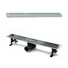 Душевой лоток TIMO Drain Protect 800 с вставкой LG20, сатин (DP20800-LG20800)