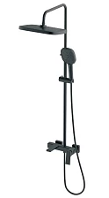 Душевая система HAIBA тропический душ, латунь, черный (HB24831-7)