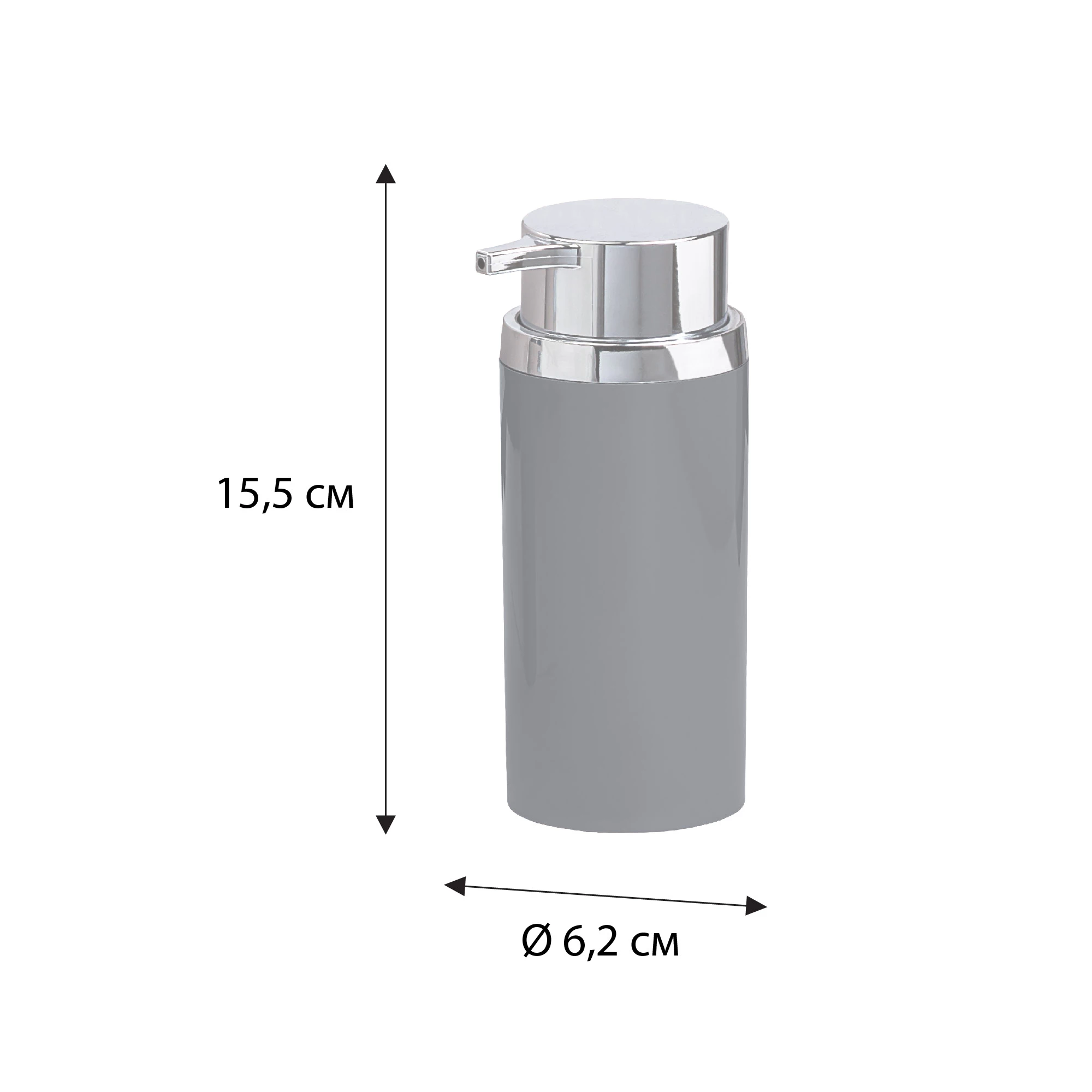 Диспенсер FIXSEN ROUND GRAY (FX-453-1) Диспенсер FIXSEN ROUND GRAY (FX-453-1) - фото 2