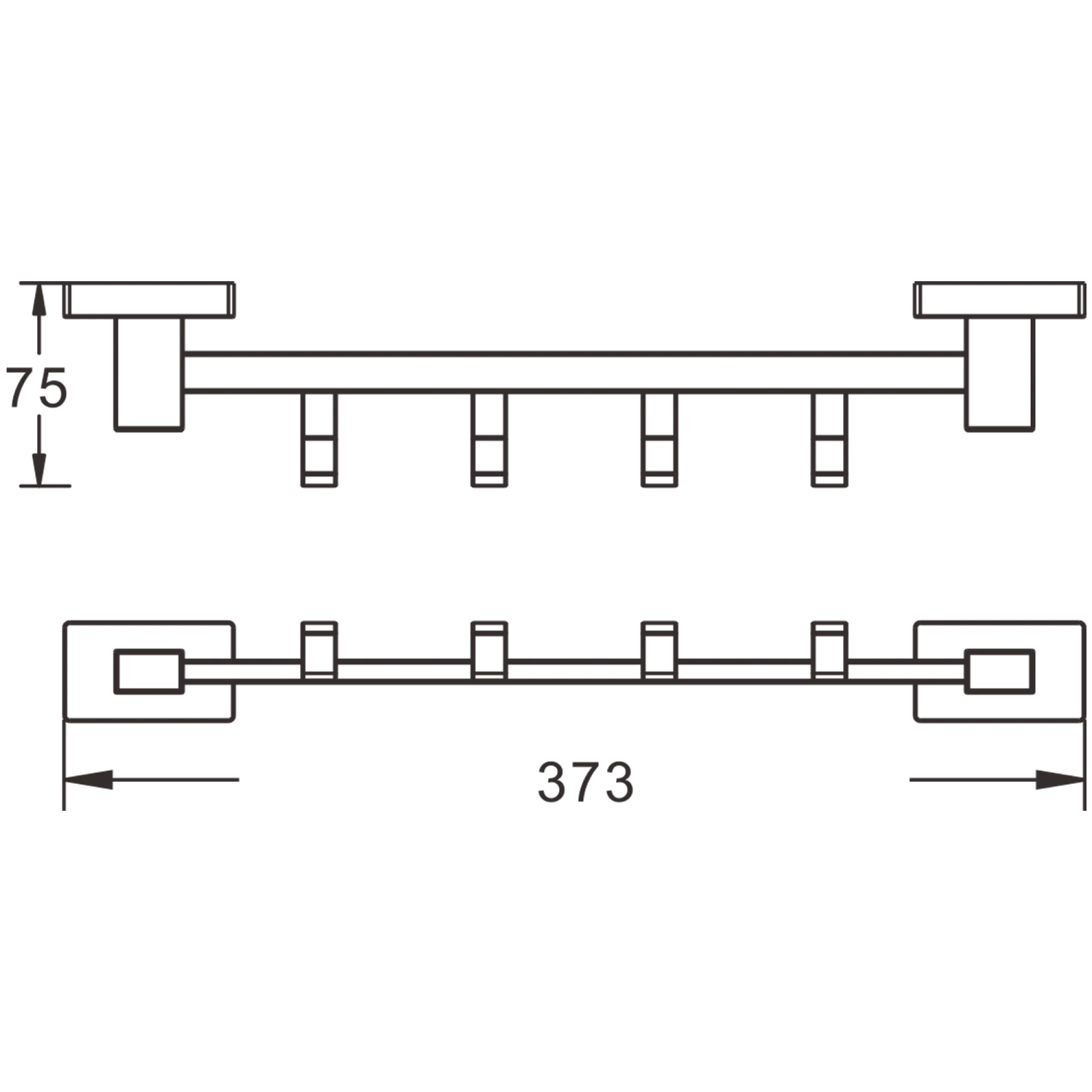 Крючок пятерной BELZ (B90315-5) - фото 2