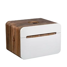 Тумба RUNO Ницца 60 темное дерево/белая подвесная под накладной умывальник (00-00002124)