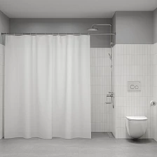 Штора для ванной IDDIS Бэйс (Base) 200x240 см, полиэстер, белый (BL08P24i11)