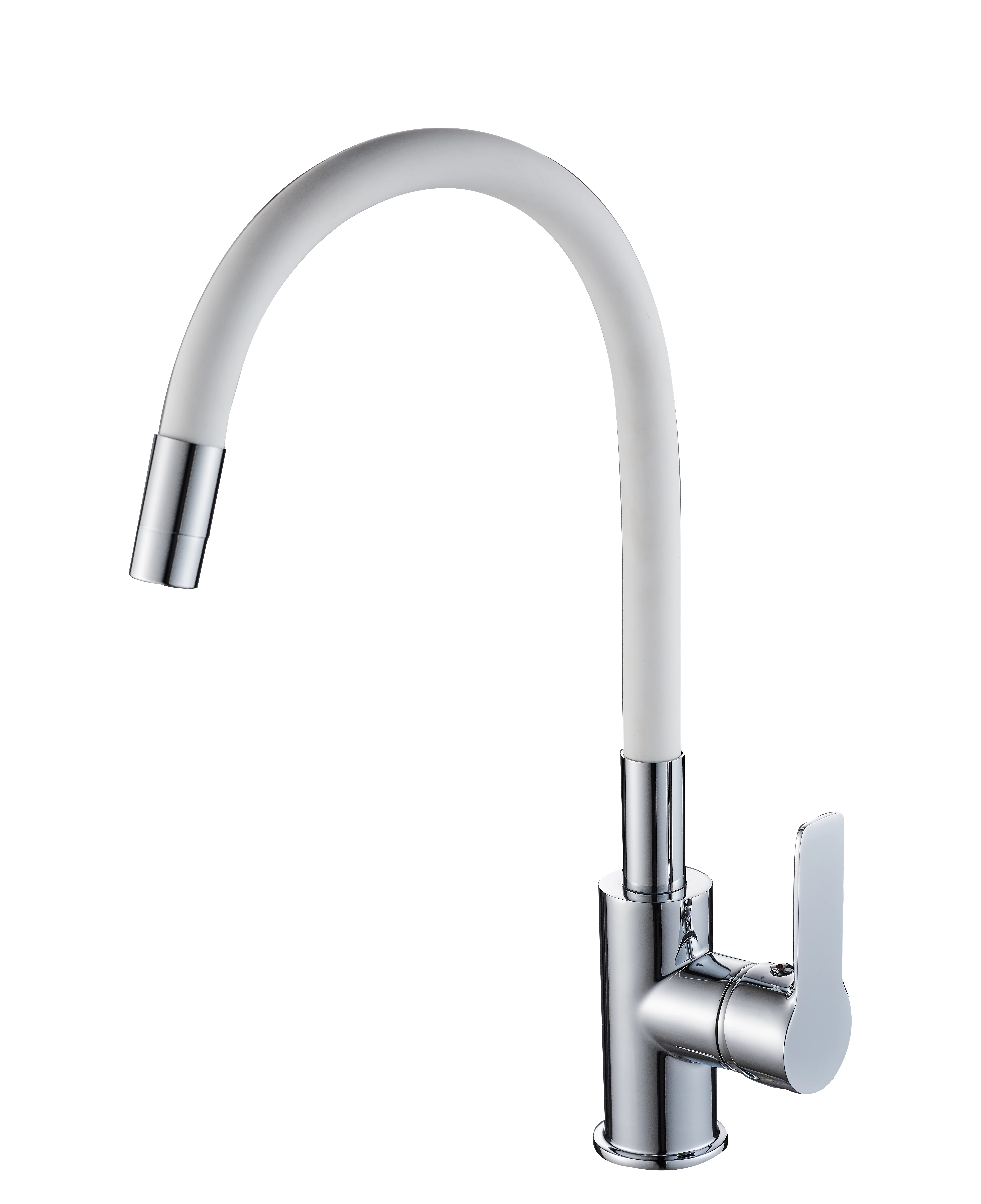 Смеситель для кухонной мойки с гибким изливом RUSH Siple (SI7335-60White) Смеситель для кухонной мойки с гибким изливом RUSH Siple (SI7335-60White) - фото 1