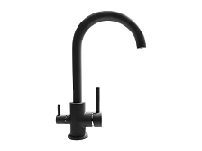 Смеситель ULGRAN Steel 020-003, цвет "вороненая сталь" (US-020-003)