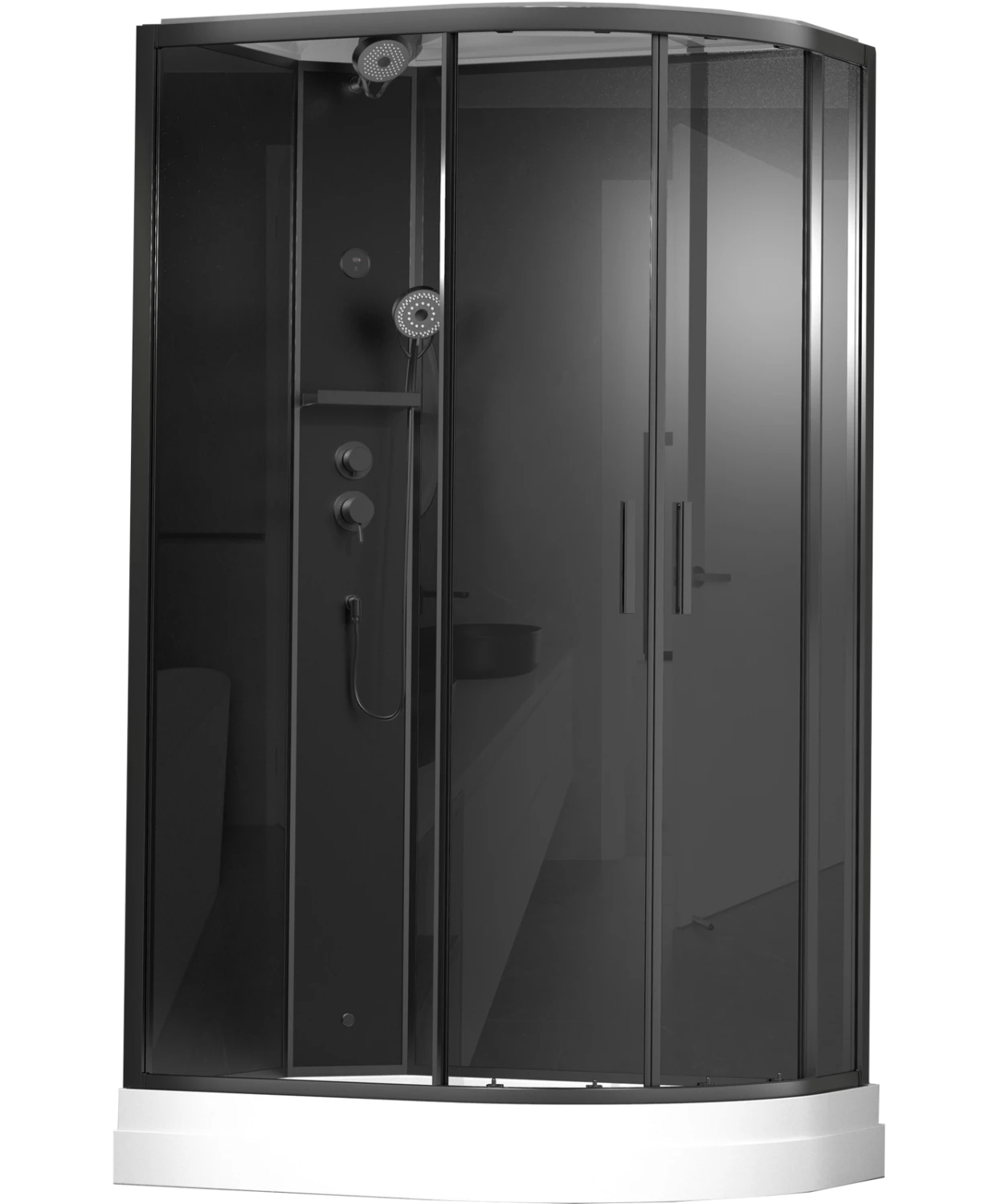 Душевая кабина Timo Premium ILMA Black 120*80*222 (ILMA902LB) - фото 1