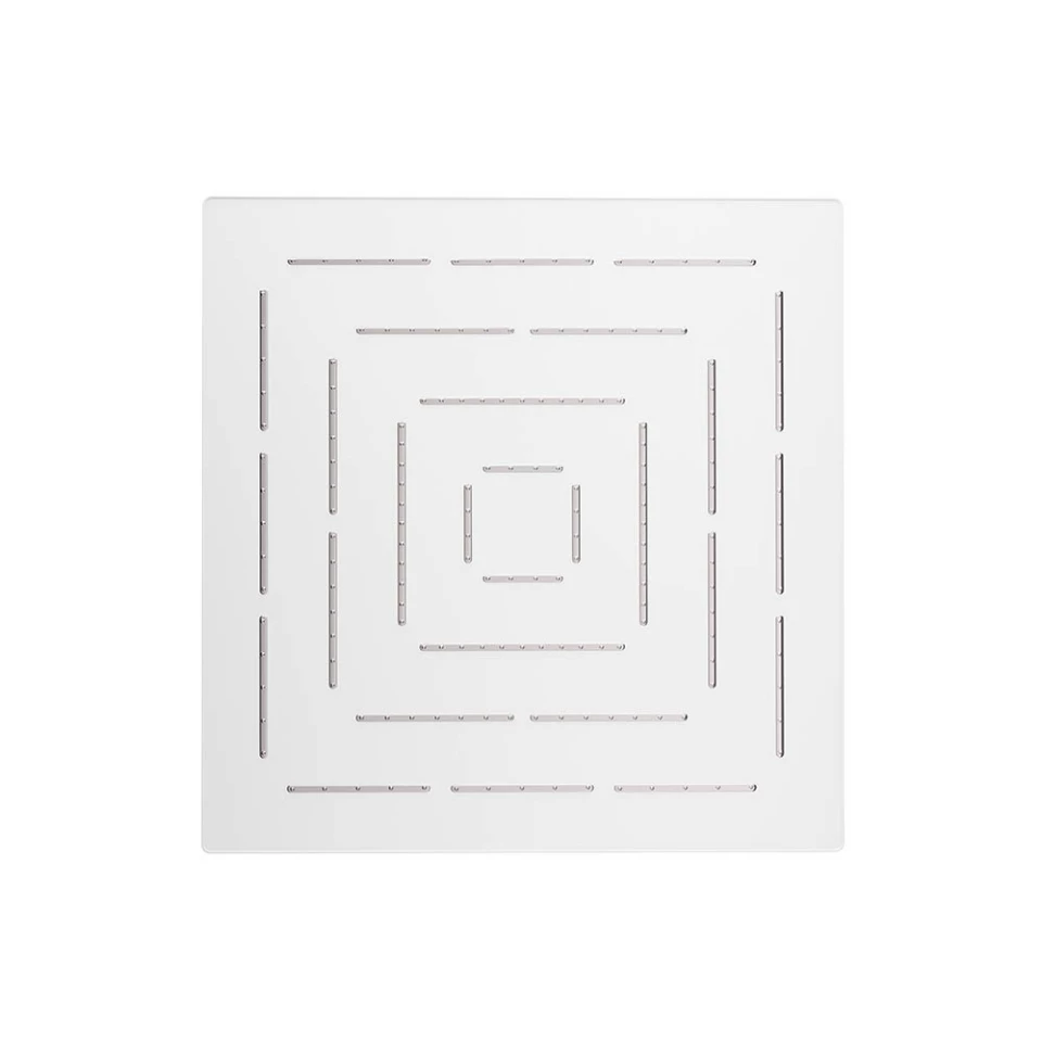 Верхний душ Jaquar Maze 1-режимный, 240х240 мм, белый матовый (OHS-WHM-1629) - фото 1