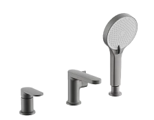 Смеситель для ванны BELZ на борт оружейная сталь (B66713-3)