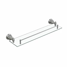 Полка стеклянная с бортиком Сокотра (Socotra) (ST12611)