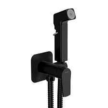 Смеситель с гигиеническим душем CERSANIT CITY встраиваемый однорычажный черный (68333)