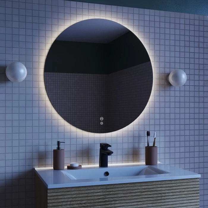 Зеркало с подсветкой и термообогревом IDDIS Bild 70 см (BIL70T0i98) - фото 3