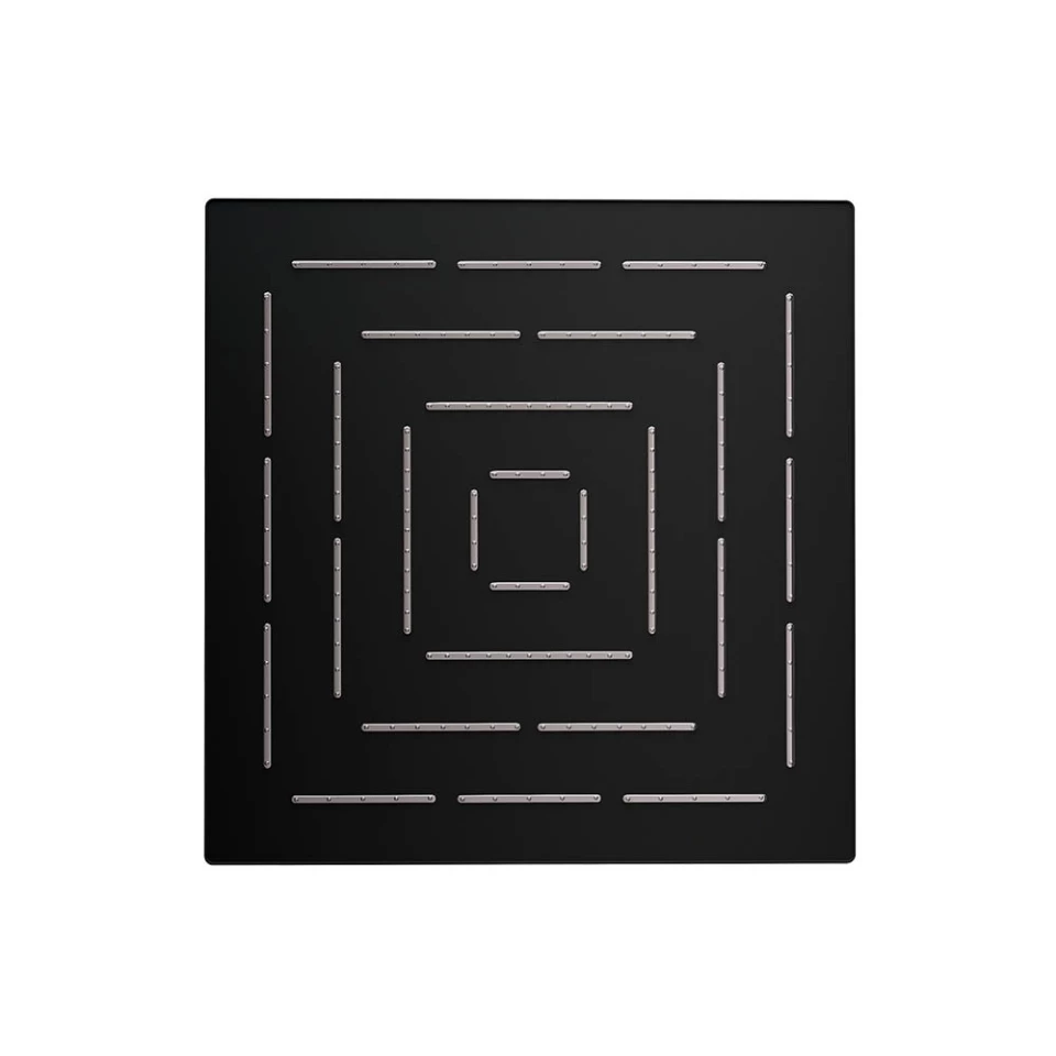 Верхний душ Jaquar Maze 1-режимный, 240х240 мм, черный матовый (OHS-BLM-1629) - фото 1