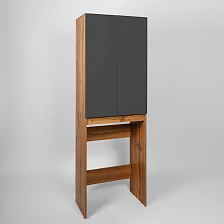 Шкаф VIANT  "Бостон" разборный для с\м графит 380х645х1900 (VBOS645G-SHSM)