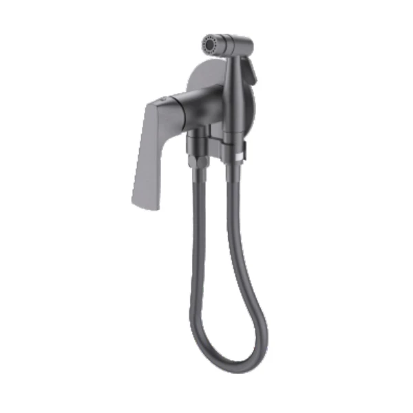 Смеситель Raglo с гигиеническим душем встраиваемый, графит (R07.52.09) - фото 1