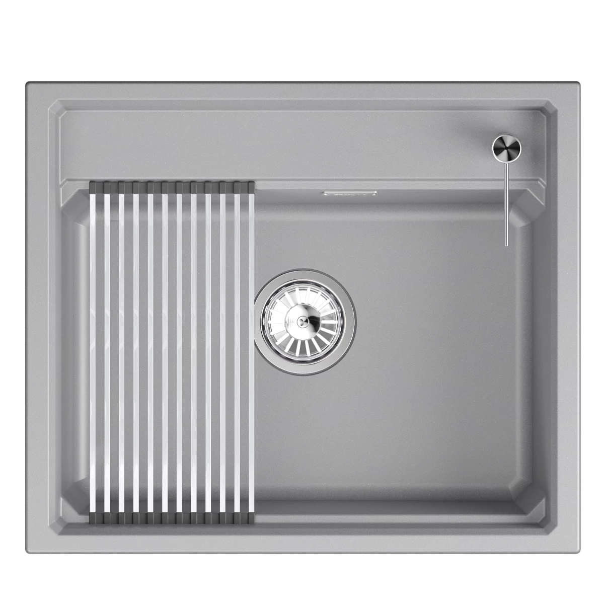 Кухонная мойка GRANULA кварц (6003i, АЛЮМИНИУМ) - фото 1