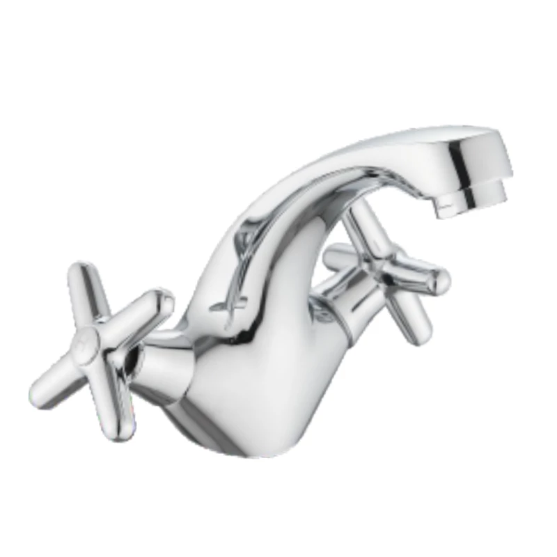 Смеситель Splenka для раковины вентильный монолитный, хром (S80.10) - фото 1