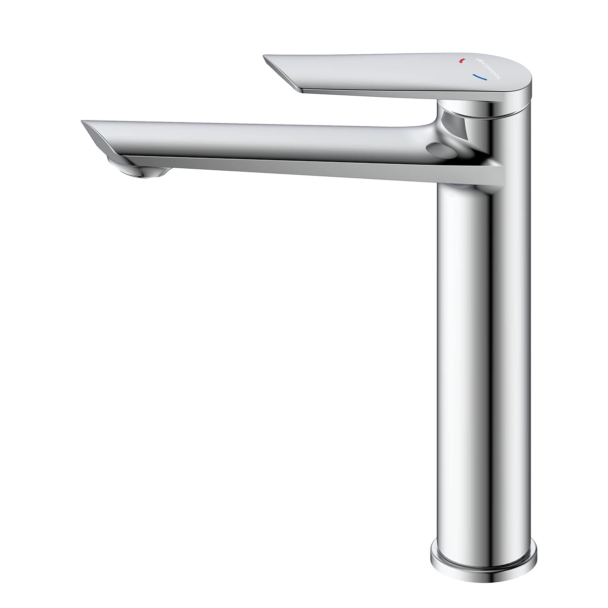 Смеситель DECOROOM DR24 для умывальника высокий монолитный (DR24013)