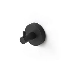 Крючок одинарный, черный матовый, сплав металлов, Sena, IDDIS, SENSB01i41