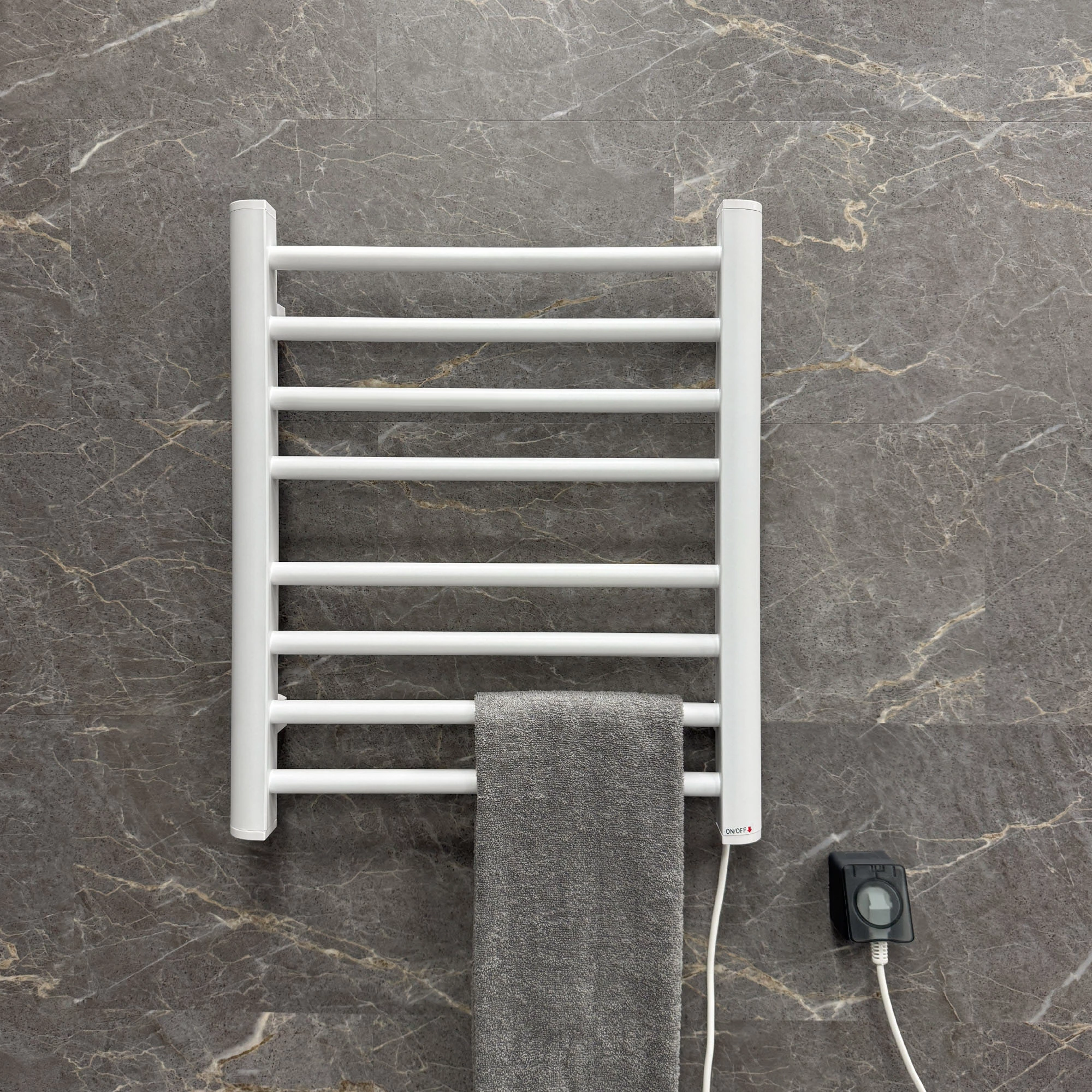 Полотенцесушитель электрический Fixsen UNIVERSAL 600х500 белый (FX-7200W) - фото 2