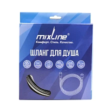 Шланг душевой MIXLINE 150-190 см имп/кон, EPDM, нерж.сталь, хромир, растяг MIX-3-150 (553177)