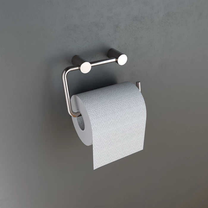 Держатель для туалетной бумаги IDDIS Petite без крышки, сплав металлов, сатин (PETSS00i43) - фото 2