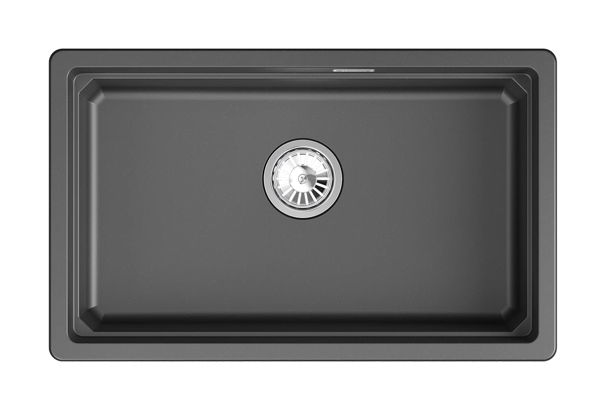 Кухонная мойка GRANULA кварц (7303iU, ШВАРЦ) - фото 2