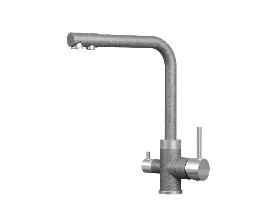 Смеситель для кухни GRANULA (5015, ГРАФИТ) - фото 1