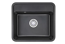Кухонная мойка GRANULA Стандарт (5601, ЧЁРНЫЙ)