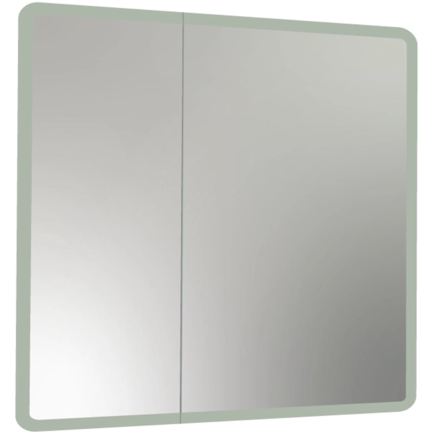 Зеркало-шкаф MIXLINE "Сканди" 800*800 (ШВ) 2 створки, универсал.,сенсорный выкл.,светодиодная подсв. (553164) - фото 4