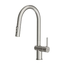 Смеситель для кухни Cersanit BRASKO однорычажный с выдвижным изливом сатин (68226)