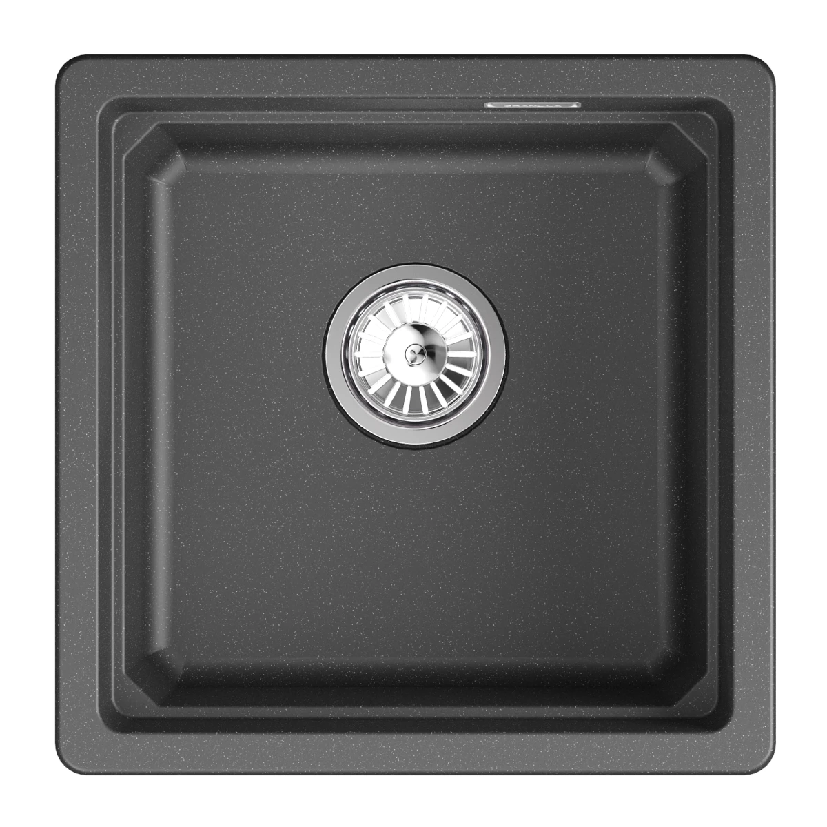 Кухонная мойка GRANULA кварц (4501iU, ЧЁРНЫЙ) - фото 2