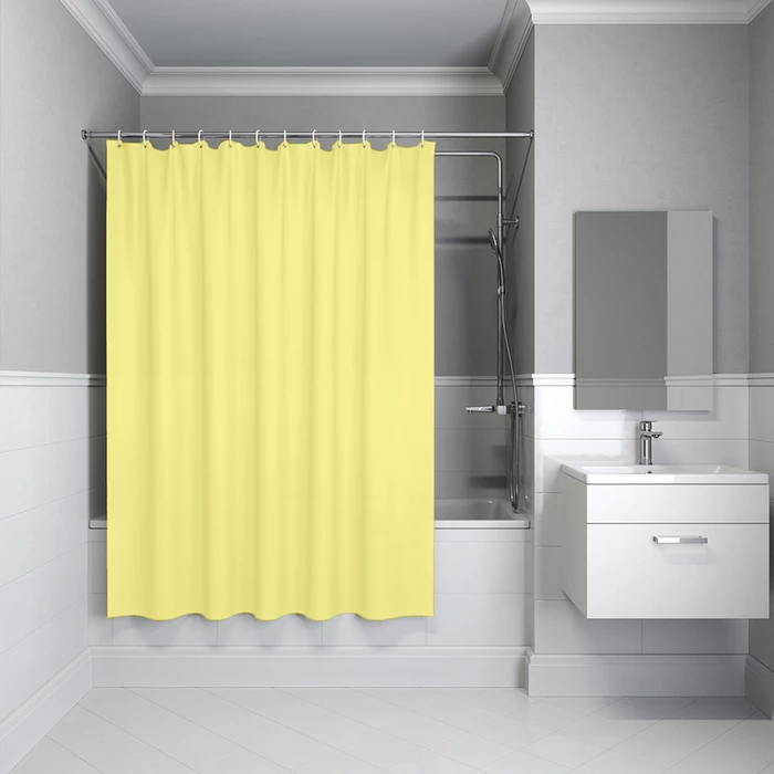 Штора IDDIS для ванной 200x180 см желтый PE (P06PE18i11) Штора IDDIS для ванной 200x180 см желтый PE (P06PE18i11) - фото 1
