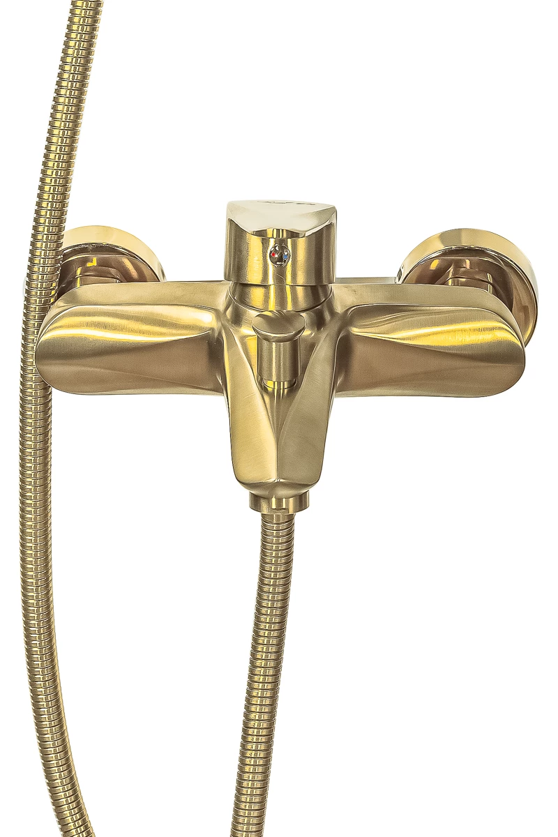 Смеситель для ванны с душем ПСМ-ПРОФСАН STEEL тип См-ВОРНШлА Золото (PSM-303-1) - фото 2