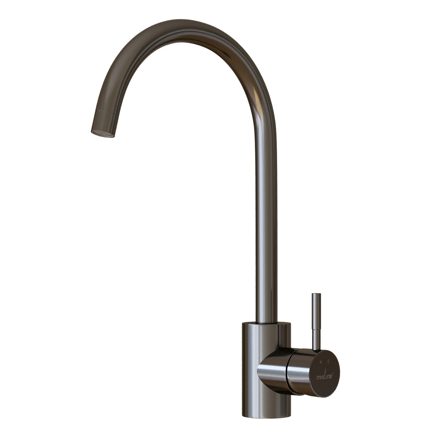 Смеситель для кухни 35k MIXLINE MLSS-0303BL трубчатый излив, ЧЕРНЫЙ ГРАФИТ (553817) Смеситель для кухни 35k MIXLINE MLSS-0303BL трубчатый излив, ЧЕРНЫЙ ГРАФИТ (553817) - фото 1