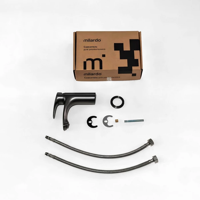 Смеситель для умывальника, графит, Rora, Milardo, RORGM00M01 - фото 6