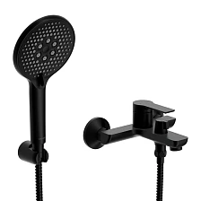 Смеситель для ванны CERSANIT VIBE с лейкой однорычажный черный (68930)