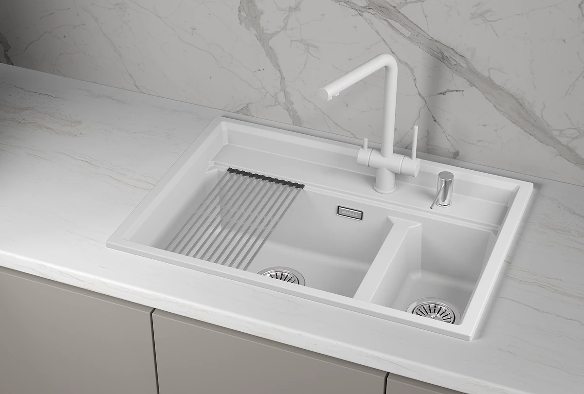 Кухонная мойка GRANULA кварц (7302i, АРКТИК) - фото 3