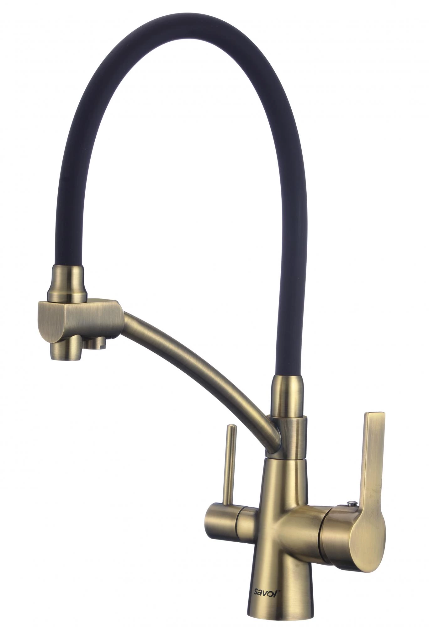 Смеситель для мойки бронзовый под фильтр Savol (S-L1805C-01) Смеситель для мойки бронзовый под фильтр Savol (S-L1805C-01) - фото 1