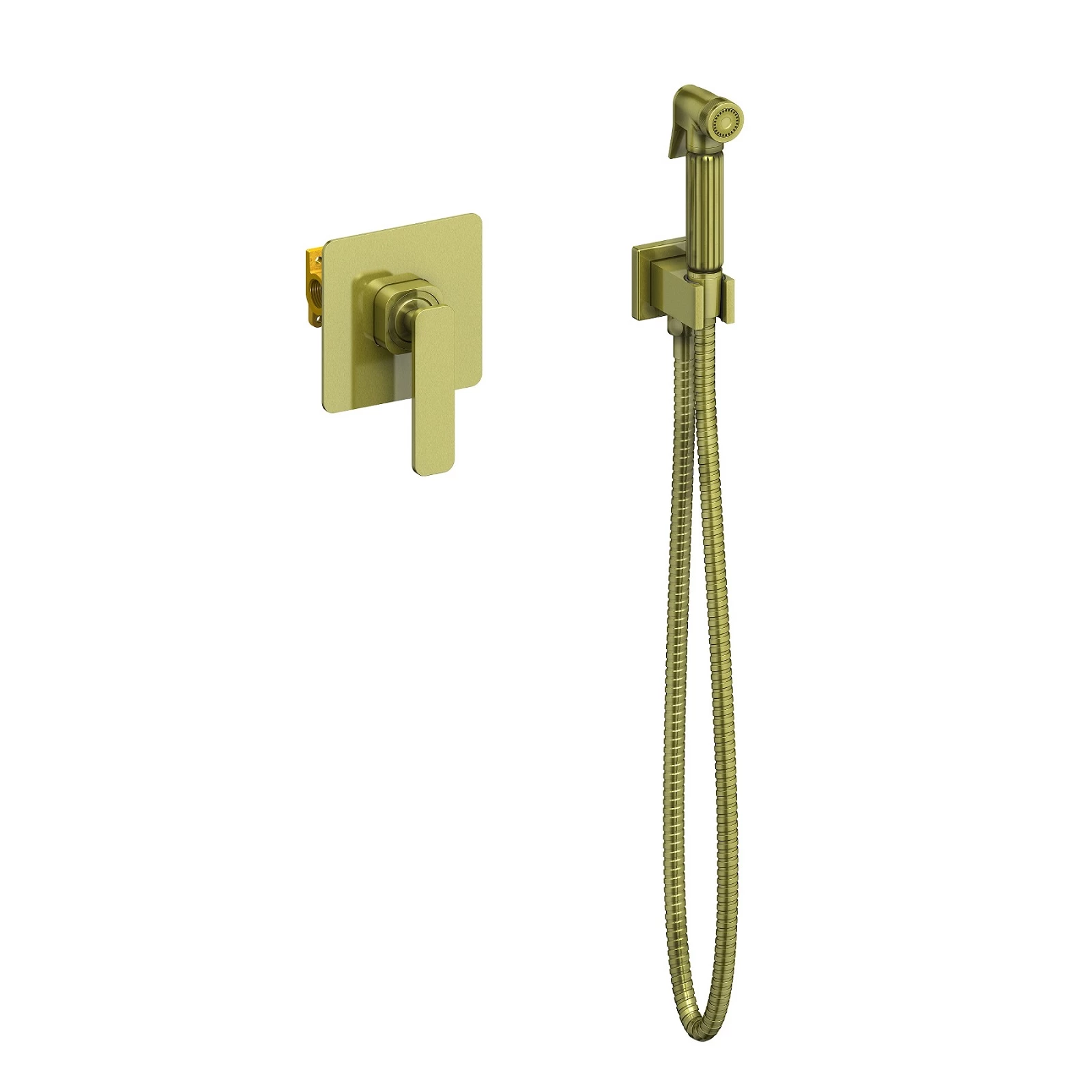 Смеситель встроенный с гигиеническим душем Timo Torne (4389/02SM antique) - фото 1