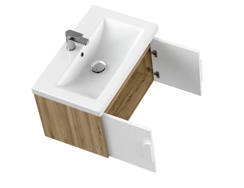 Тумба CERSANIT COMO 70 подвесная белая под раковину S-UM-COM70/1-w (COMO 70) (69338) - фото 5