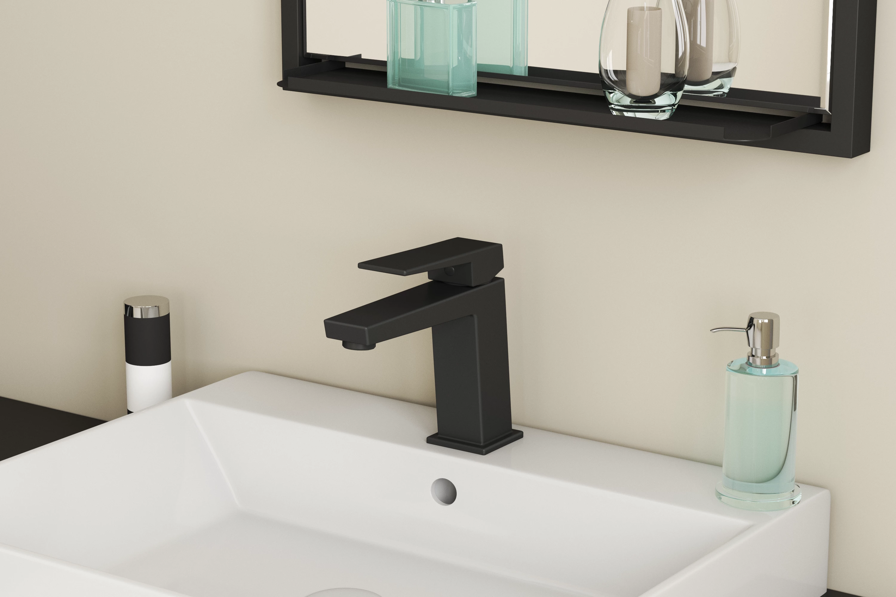 Смеситель для умывальника RUSH Thira (TR3635-12Black) Смеситель для умывальника RUSH Thira (TR3635-12Black) - фото 2