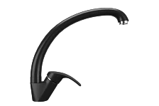 Смеситель для кухни ULGRAN Classic ультра-черный (U-007-344)