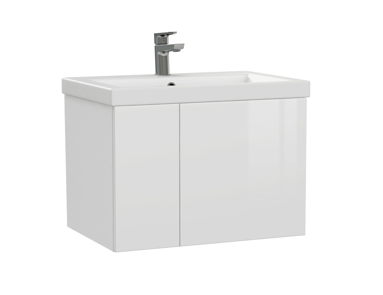 Тумба подвесная Cersanit COLOUR 60 белый под раковину S-UM-COM60/1-w (COMO 60) (64258) - фото 1