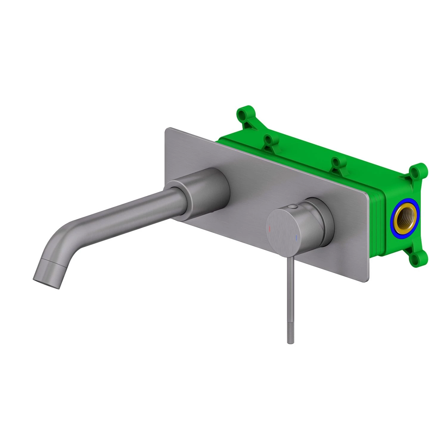 Смеситель для раковины встроенный Timo Saona (2371/18SM) черное золото - фото 1