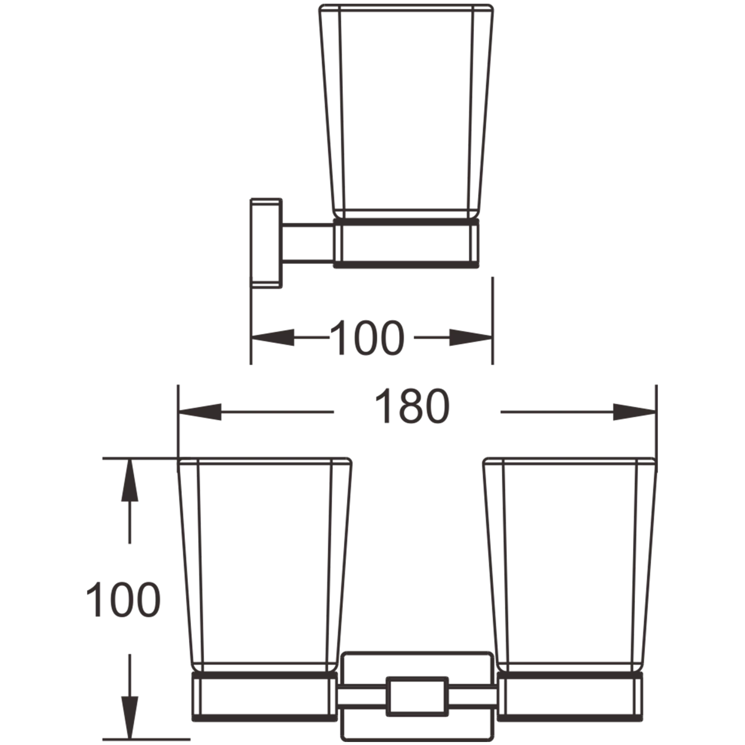 Держатель стакана  BELZ двойной (B90408) - фото 2