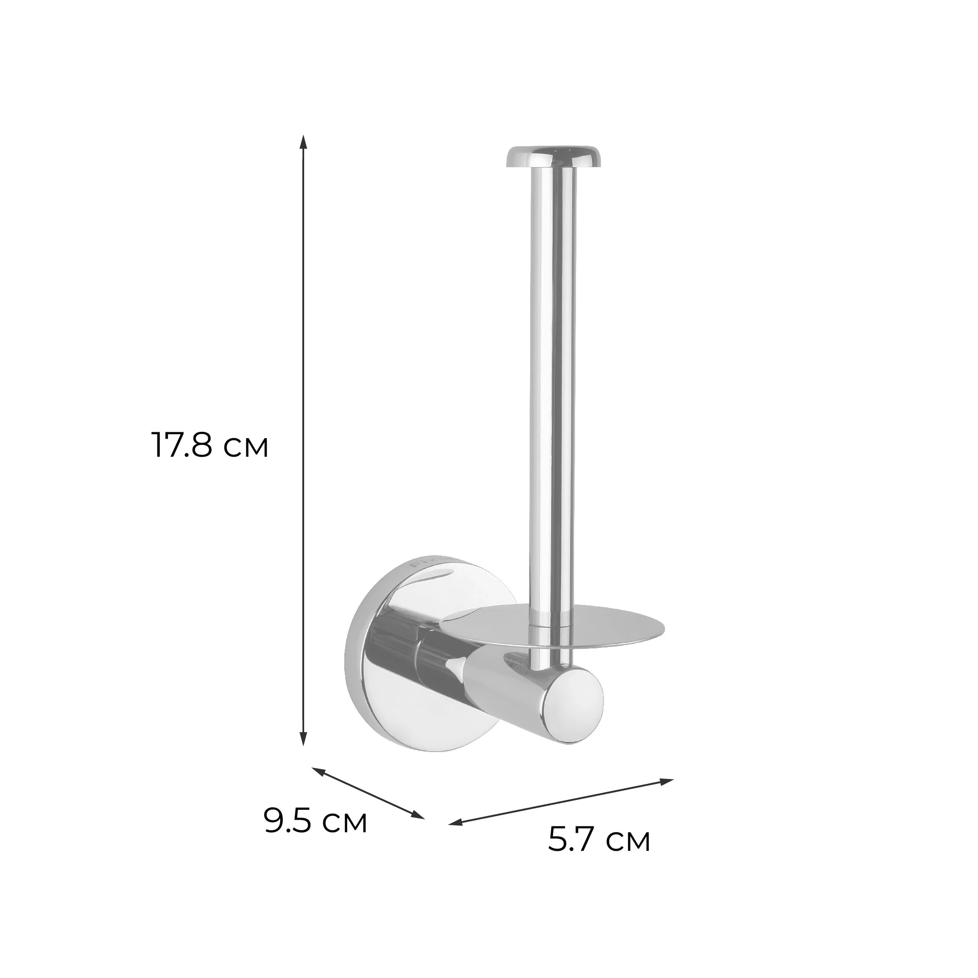 Держатель запасного рулона хром  Fixsen Comfort (FX-85010B) - фото 2