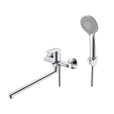 Смеситель для ванны Milardo Макс (Maks) с длинным изливом, хром глянцевый (MAKSB00M10)