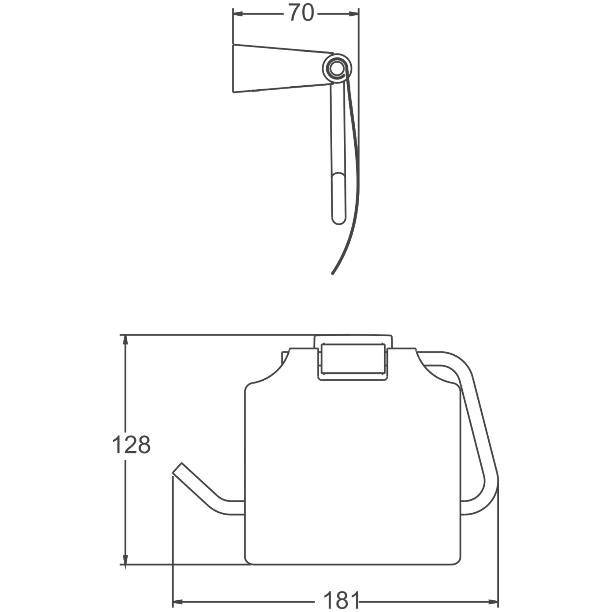 Держатель для туалетной бумаги BELZ белый (B91503) - фото 2