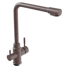 Смеситель для кухни MIXLINE ML-GS13 35к (307) терракотовый с вых. для питьевого фильтра (550666)
