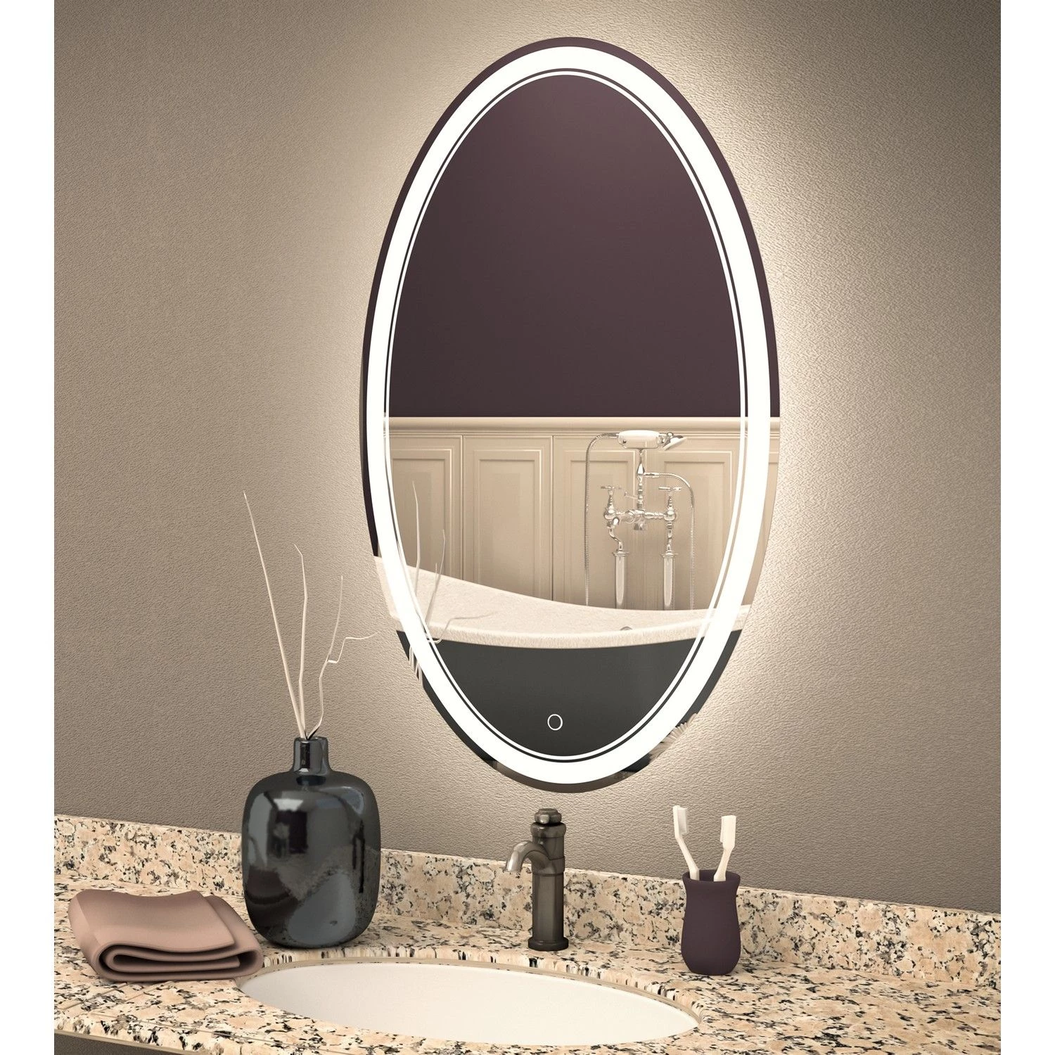 Зеркало с подсветкой MIXLINE Дора 700*900 (545524) - фото 1